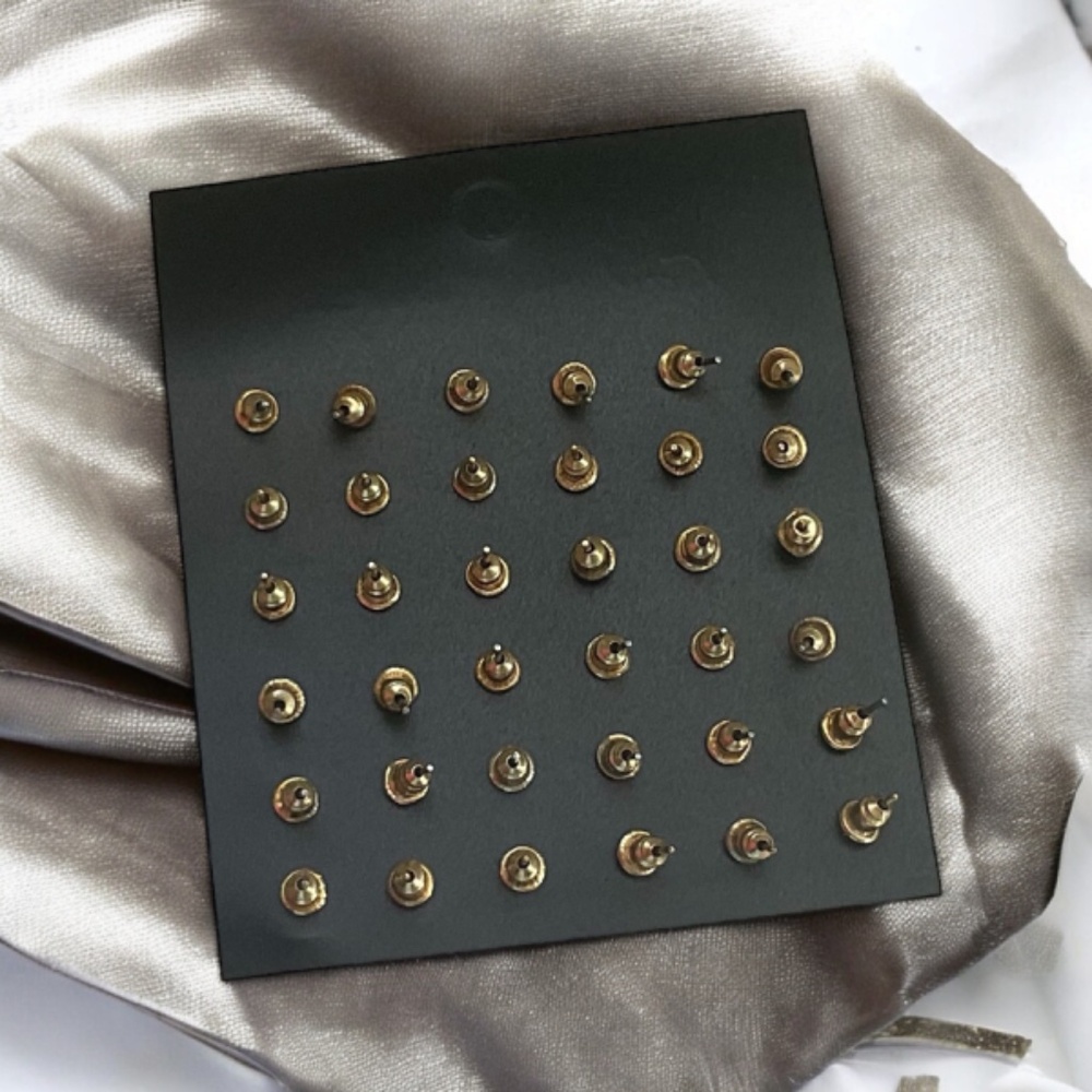 Assorted Fold Stud Earrings - Set Of 20 - image 3